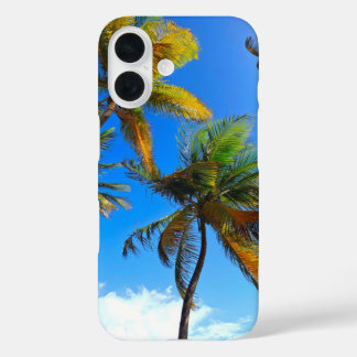 Coque Pour iPhone 16 Boîtier de téléphone Cocout Tree - Blue Sky Tropic