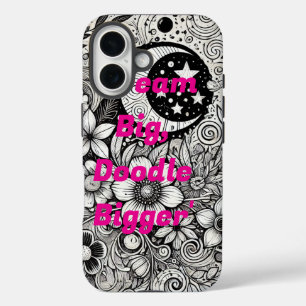 Coque Pour iPhone 16 Boîtier de téléphone créatif Doodle Art - Unique M