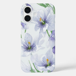 Coque Pour iPhone 16 Boîtier de téléphone Crocus Flowers