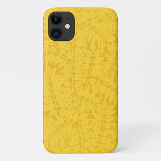 Coques Case-Mate iPhone Boîtier de téléphone d'art Feuille jaune feuille d (Dos)