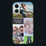 Coque Pour iPhone 16 Boîtier de téléphone de collage photo personnalisé<br><div class="desc">Personnalisez cette étui téléphonique pour maman avec sa photo préférée. Remplissez le collage photo qu'elle peut regarder chaque jour. Incluez des photos des enfants,  des animaux de compagnie,  de l'épouse,  de toute la famille.</div>