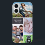 Coque Pour iPhone 16 Boîtier de téléphone de collage photo personnalisé<br><div class="desc">Personnalisez cette étui téléphonique pour maman avec sa photo préférée. Remplissez le collage photo qu'elle peut regarder chaque jour. Incluez des photos des enfants,  des animaux de compagnie,  de l'épouse,  de toute la famille.</div>
