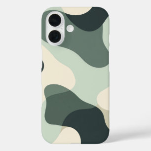 Coque Pour iPhone 16 Boîtier de téléphone de flux de camouflage