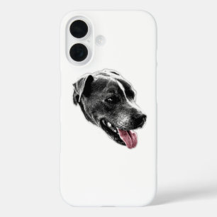 Coque Pour iPhone 16 Boîtier de téléphone de la langue rouge pour le mé