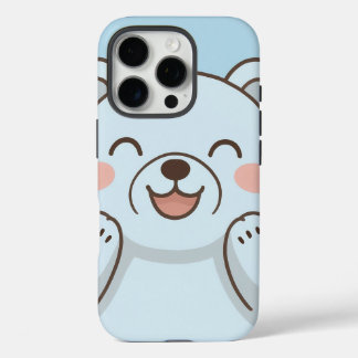 Coque iPhone 16 Pro Boîtier de téléphone de l'ours de dessin mignon -