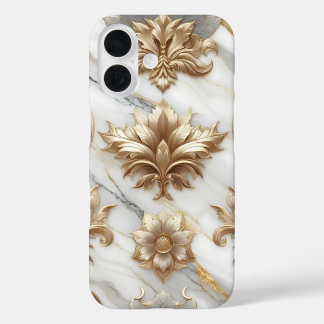 Coques Case-Mate iPhone Boîtier de téléphone de luxe Gold Baroque (Verso)