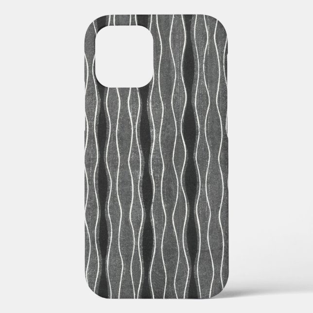 Coques Case-Mate iPhone Boîtier de téléphone de style rétro noir gris blan (Verso)