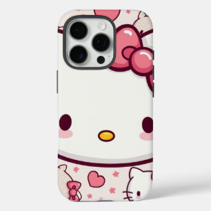 Coque iPhone 16 Pro Boîtier de téléphone design avec chaton mignon