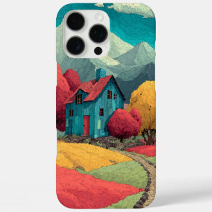 Coque iPhone 16 Pro Max Boîtier de téléphone design paysager coloré