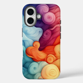 Coque Pour iPhone 16 Boîtier de téléphone Dream Watercolor Vibrant Grad