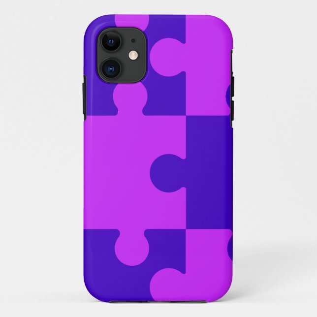 Coques Case-Mate iPhone Boîtier de téléphone du puzzle Magenta (Dos)