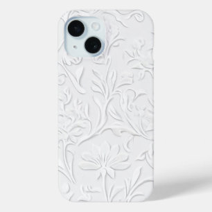 Coque Case-Mate iPhone Boîtier de téléphone Embossé blanc immaculé