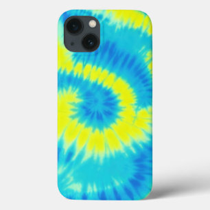 Case-Mate iPhone Case Boîtier de téléphone en teinture bleu et jaune