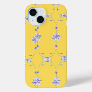 Coque Case-Mate iPhone Boîtier de téléphone fleuri jaune
