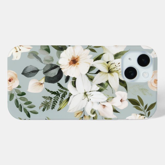Coques Case-Mate iPhone Boîtier de téléphone floral (Verso (horizontal))
