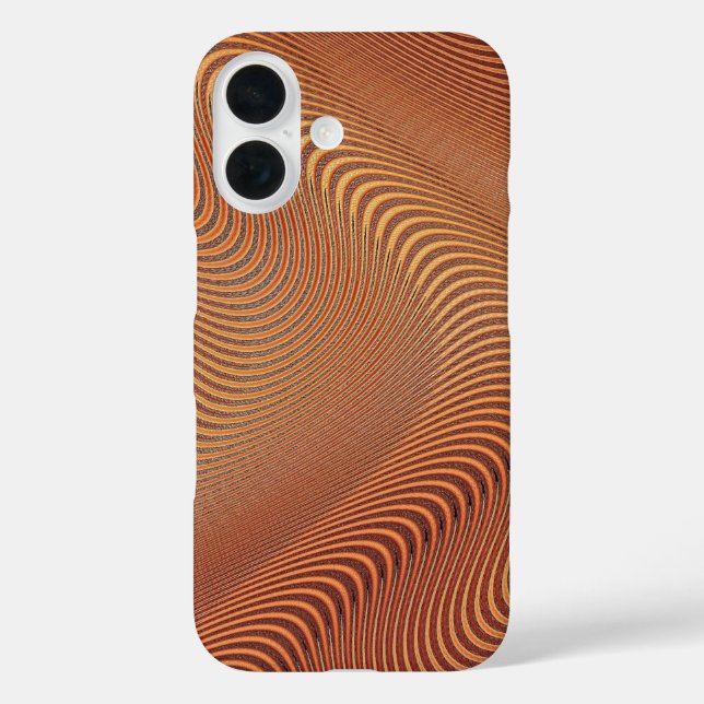 Coques Case-Mate iPhone Boîtier de téléphone Golden Wavy Art (Verso)