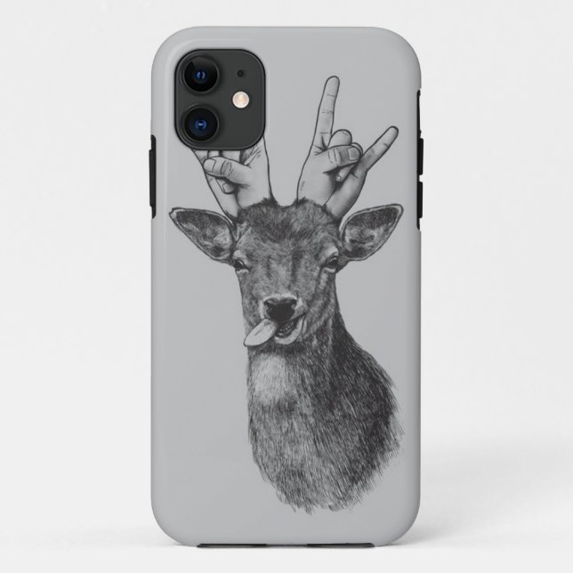 Coques Case-Mate iPhone Boîtier de téléphone illustré Deer Punk (Dos)