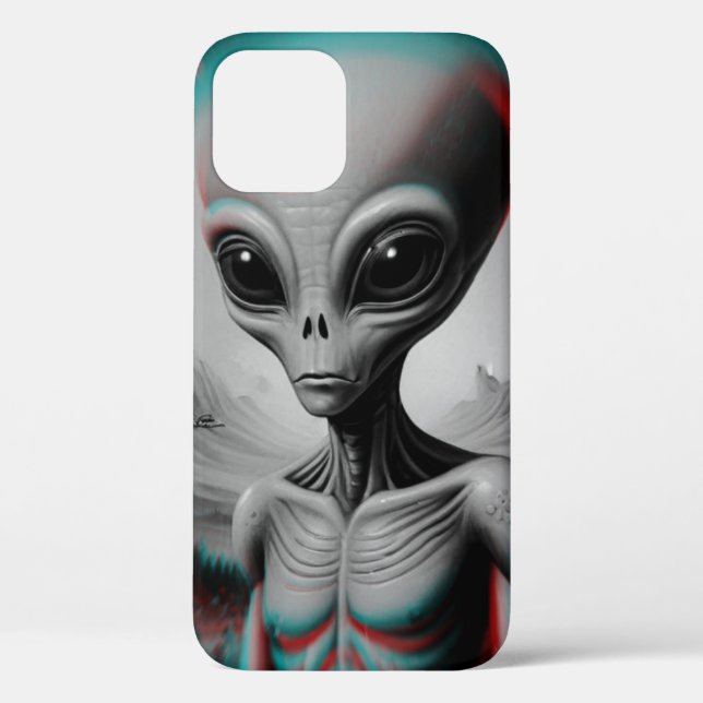 Coques Case-Mate iPhone Boîtier de téléphone iPhone 12 à thème alien (Verso)