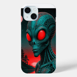 Coque Case-Mate iPhone Boîtier de téléphone iPhone 15 à thème Alien