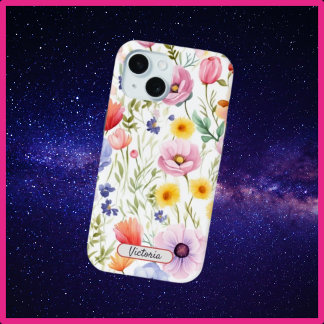 Coque Case-Mate iPhone Boîtier de téléphone iPhone 15 avec design floral