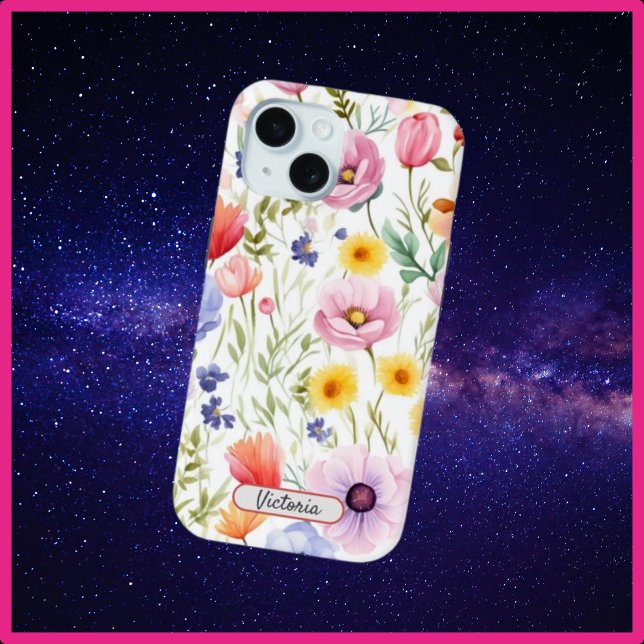 Coques Case-Mate iPhone Boîtier de téléphone iPhone 15 avec design floral  (Créateur téléchargé)