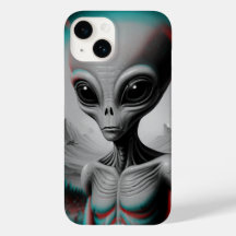 Boîtier de téléphone iPhone 16 à thème alien