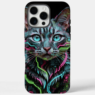Coque iPhone 16 Pro Max Boîtier de téléphone Iphone Chat Cybernétique
