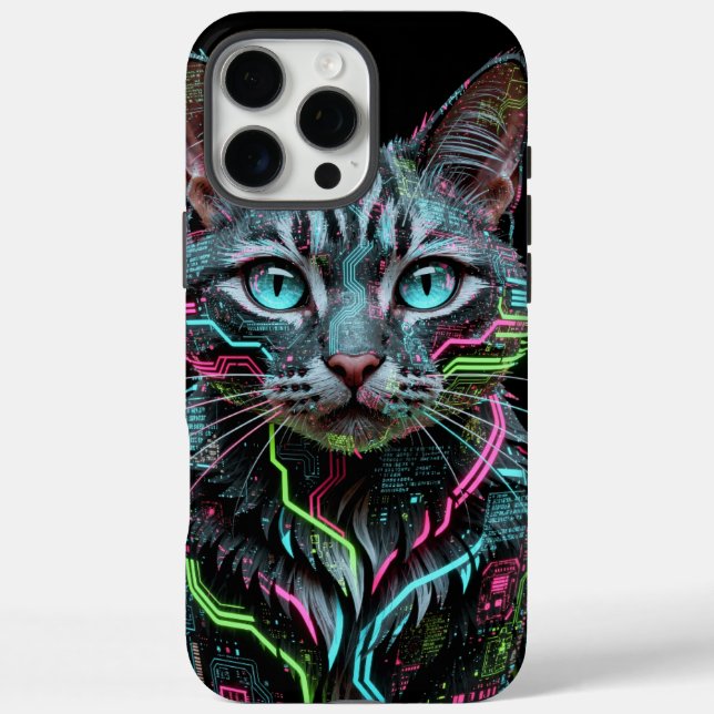 Coques Case-Mate iPhone Boîtier de téléphone Iphone Chat Cybernétique (Verso)