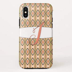 Case-Mate iPhone Case Boîtier de téléphone J monogramme en rose et vert