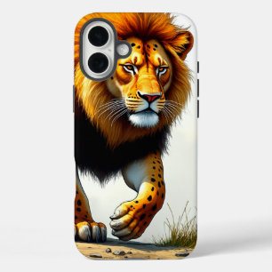 Coque Pour iPhone 16 Plus Boîtier de téléphone Lion Art