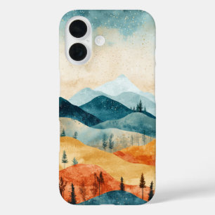 Coque Pour iPhone 16 Boîtier de téléphone lumineux Ridge Automne
