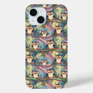 Coque Case-Mate iPhone Boîtier de téléphone Motif Chouette couleur mignon