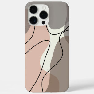 Coque iPhone 16 Pro Max Boîtier de téléphone neutre d'art Abstrait esthéti