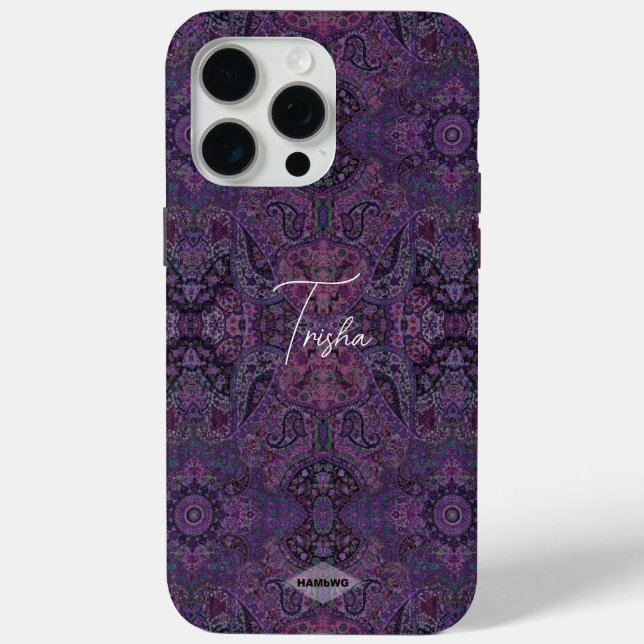 Coques Case-Mate iPhone Boîtier de téléphone portable design violet profon (Verso)
