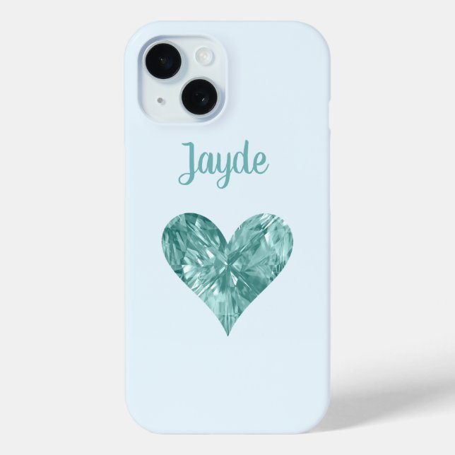 Coques Case-Mate iPhone Boîtier de téléphone portable Turquoise Crystal He (Verso)