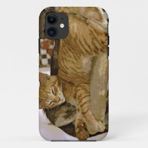 Coques Pour iPhone Boîtier de téléphone pour chat Kitten Ginger couch
