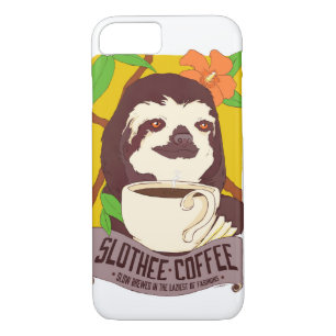 Case-Mate iPhone Case Boîtier de téléphone Slothee Coffee