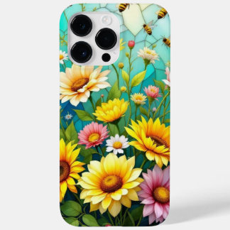 Coque Case-Mate iPhone Boîtier de téléphone tournesol et abeilles