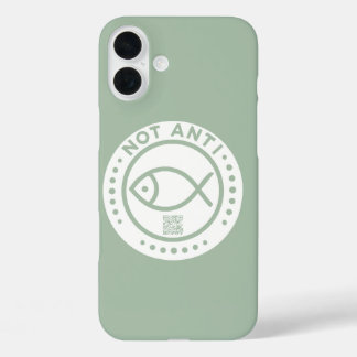Coque Pour iPhone 16 Plus Boîtier de téléphone vert pâle NotAntiFish