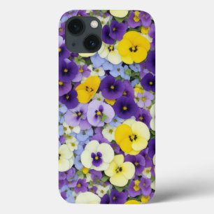 Case-Mate iPhone Case Boîtier de téléphone violet et jaune de fleurs de