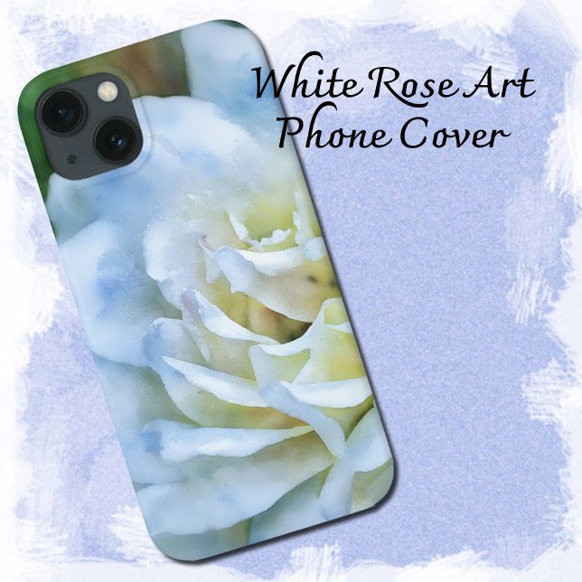 Coques Case-Mate iPhone Boîtier de téléphone White Rose Art (White Rose Art Phone Cover)