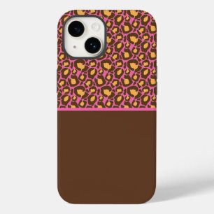 Coque Case-Mate iPhone Boîtier d'impression rose et Brown Cheetah
