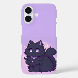 Coque Pour iPhone 16 Boîtier Fluffy Chat