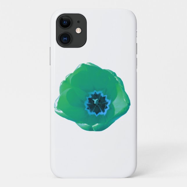 Coques Case-Mate iPhone Boîtier Green and Blue Tulip iPhone 3 (Dos)