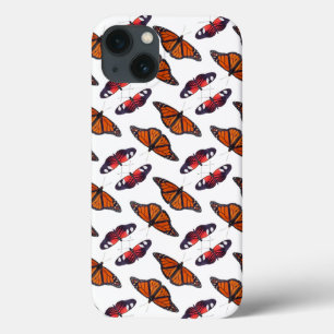 iPhone 13 Coque Boîtier iPad Autumn Frenzy Butterfly (Blanc)