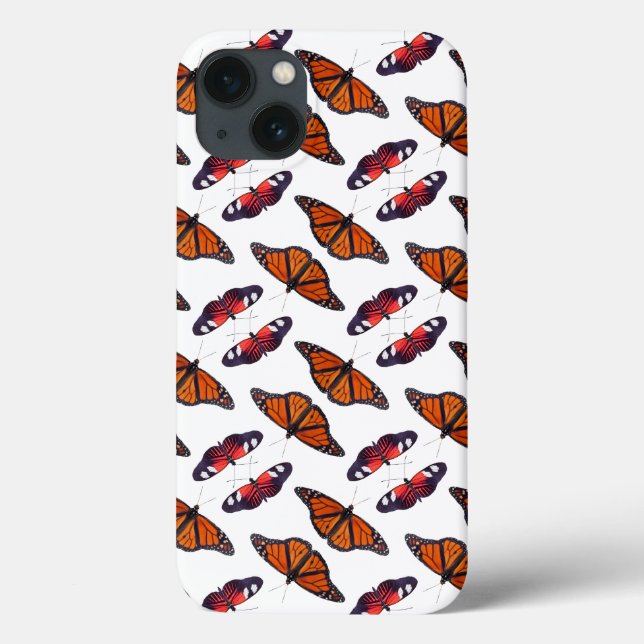 Coques Case-Mate iPhone Boîtier iPad Autumn Frenzy Butterfly (Blanc) (Verso)