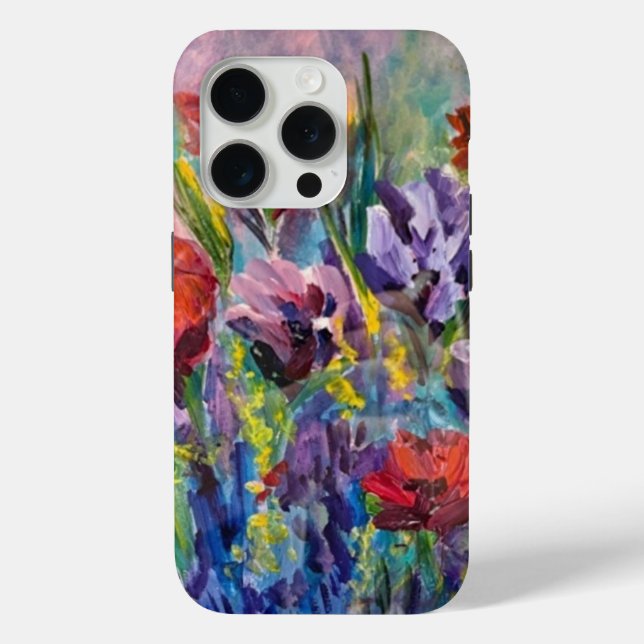 Coques Case-Mate iPhone Boîtier iphone 15 pro Fleurs d'Alaska  (Verso)