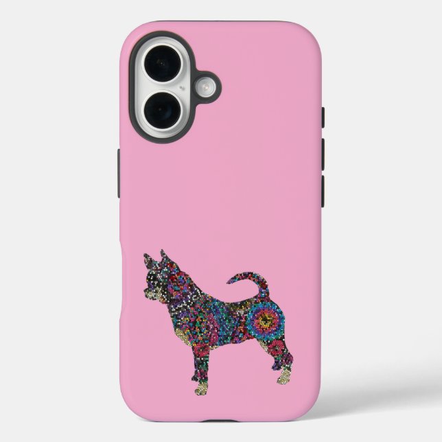 Coques Case-Mate iPhone Boîtier iPhone 16 avec chihuahua (Verso)