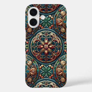Coque Pour iPhone 16 Boîtier iPhone 16 Fleur de Cuivre