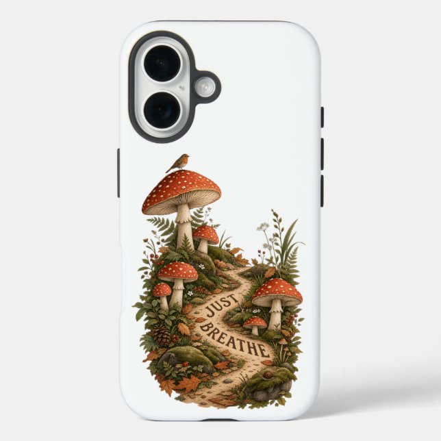 Coques Case-Mate iPhone Boîtier iPhone 16 inspiré de l'automne, respirez s (Verso)